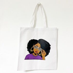 Sassy Shades Graphic Tote Bag — Afro Chic Edition